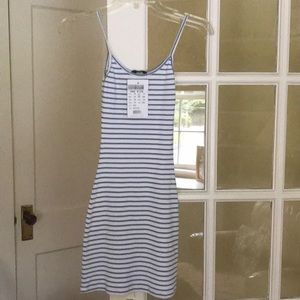 NWT Brandy Melville blue/white striped tank dress